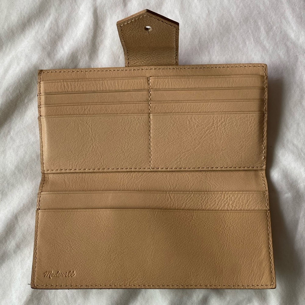 Tan leather Madewell wallet